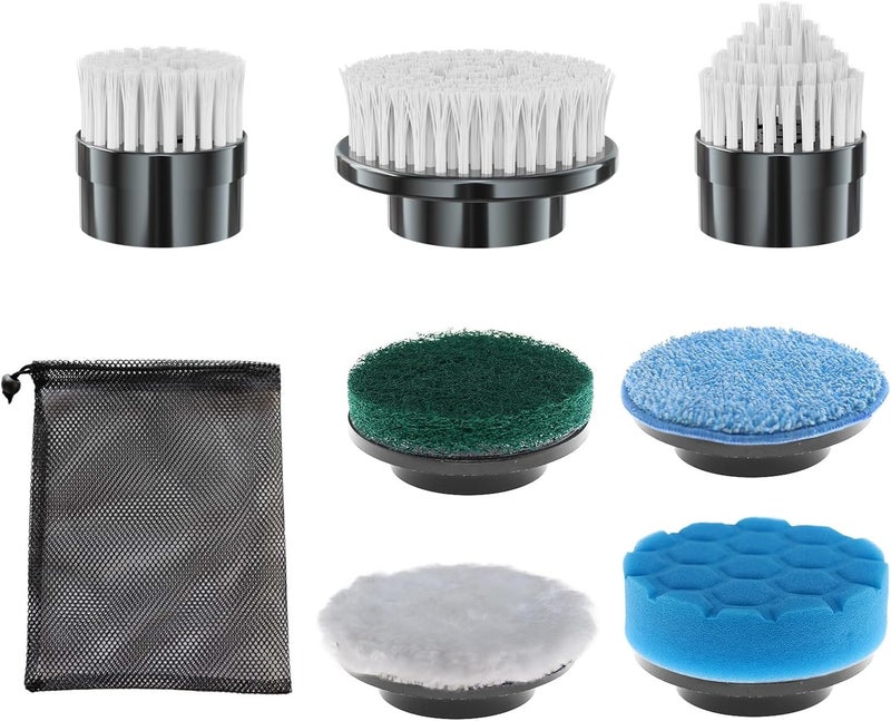 BCQDOL Electric Spin Scrubber Replacement Brush Heads, 7 Pcs Set Suitable for Cordless Power Scrubber, for Bathroom, Kitchen, - Image 1